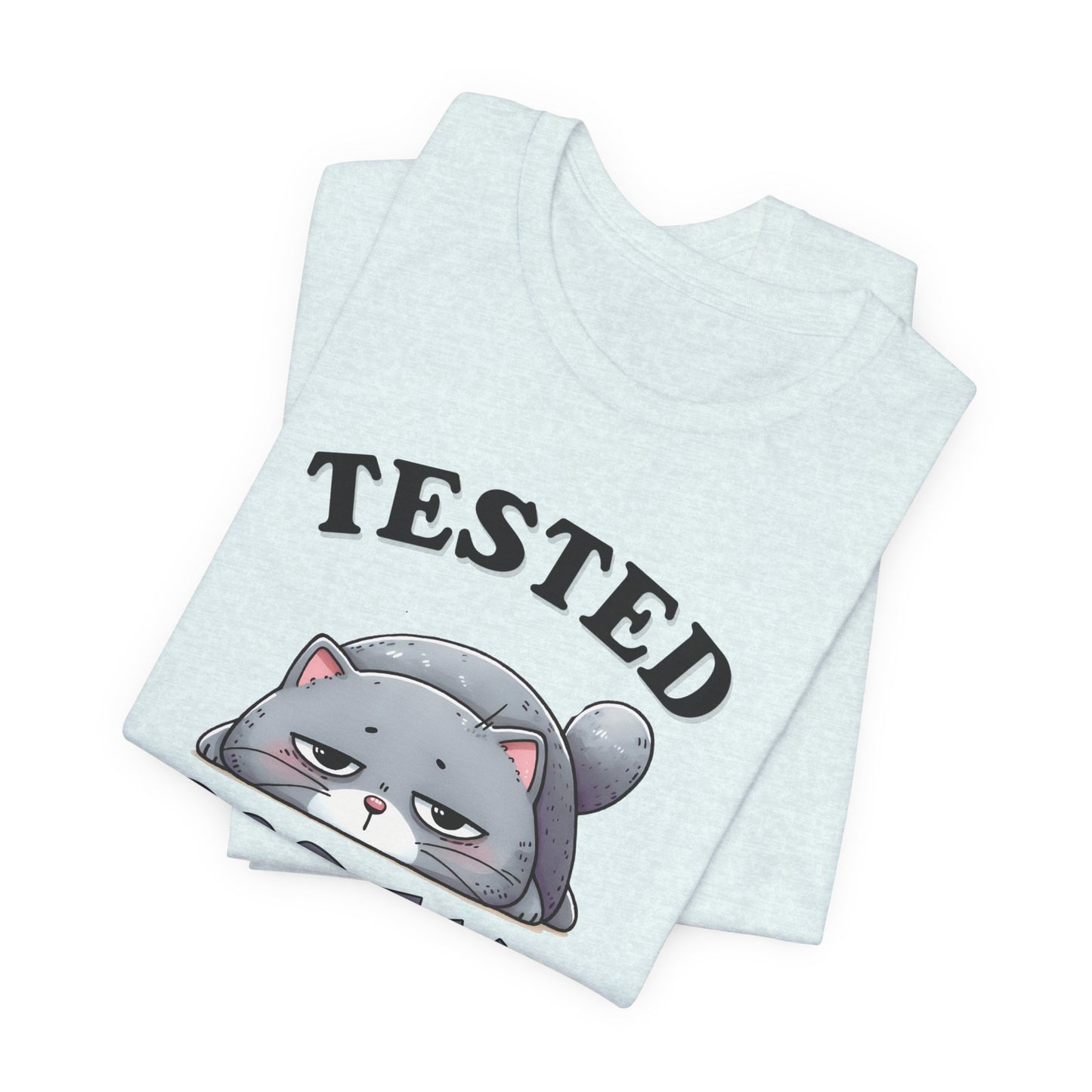 Tested Positive For Laziness Funny Cat Shirt