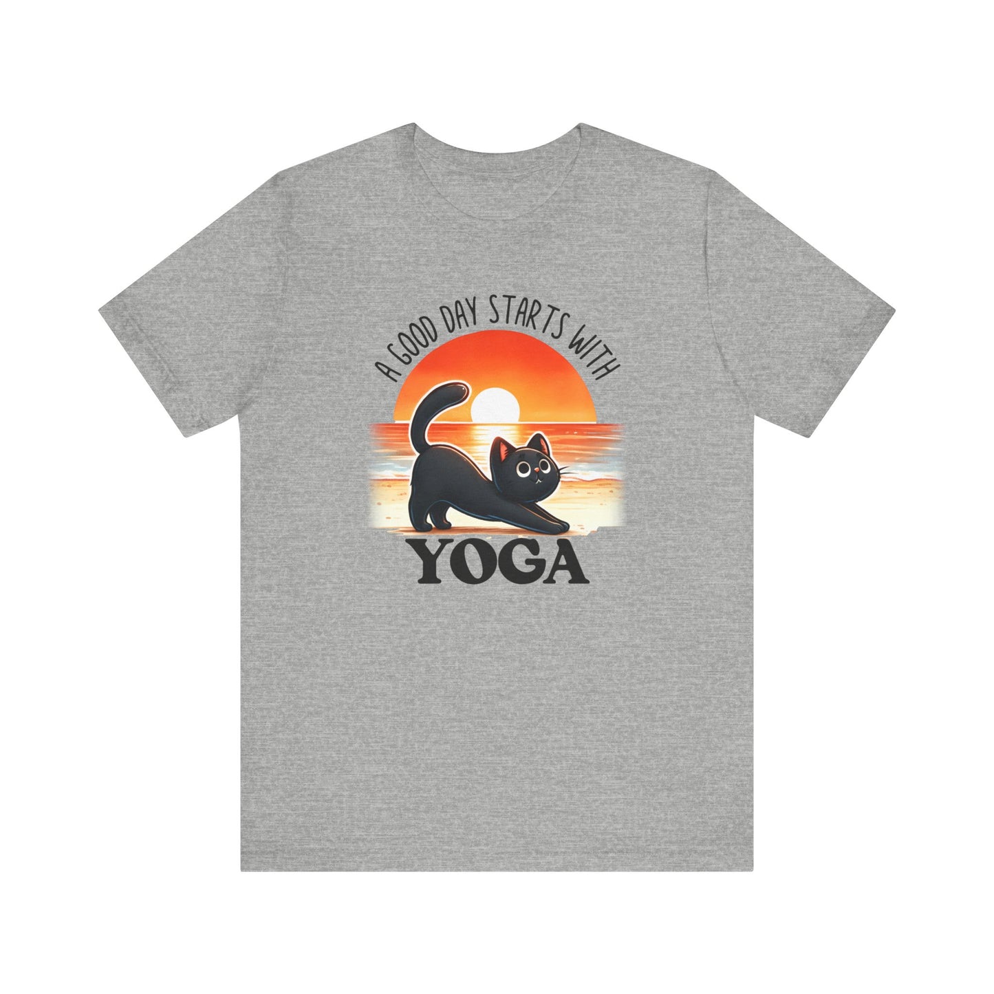 A Good Day Starts With Yoga Cat Shirt