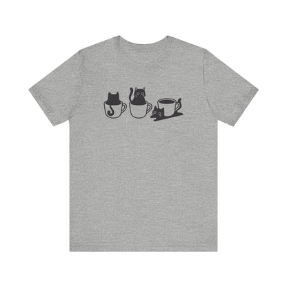 Funny Black Cat In The Cup Shirt