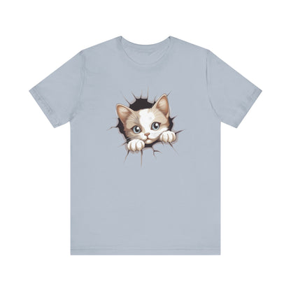 Cute Peeking Cat Shirt