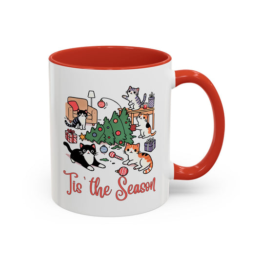 Funny Christmas Cats 'Tis the Season Mug