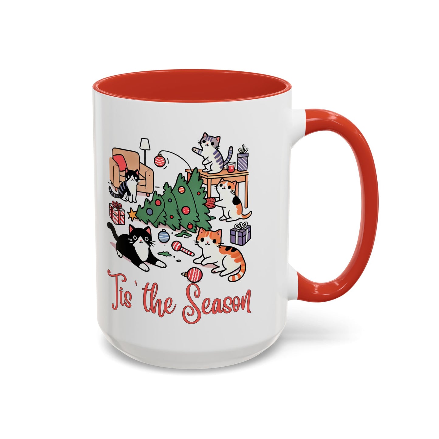 Funny Christmas Cats 'Tis the Season Mug