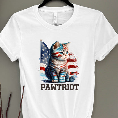 Patriotic Cat Shirt, Pawtriot