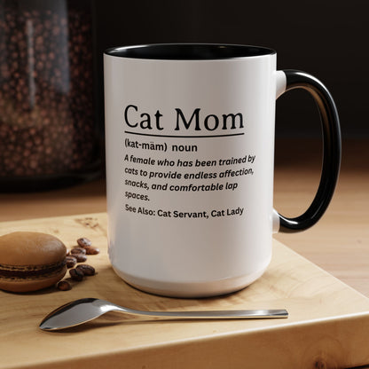 Funny Cat Mom Definition Mug