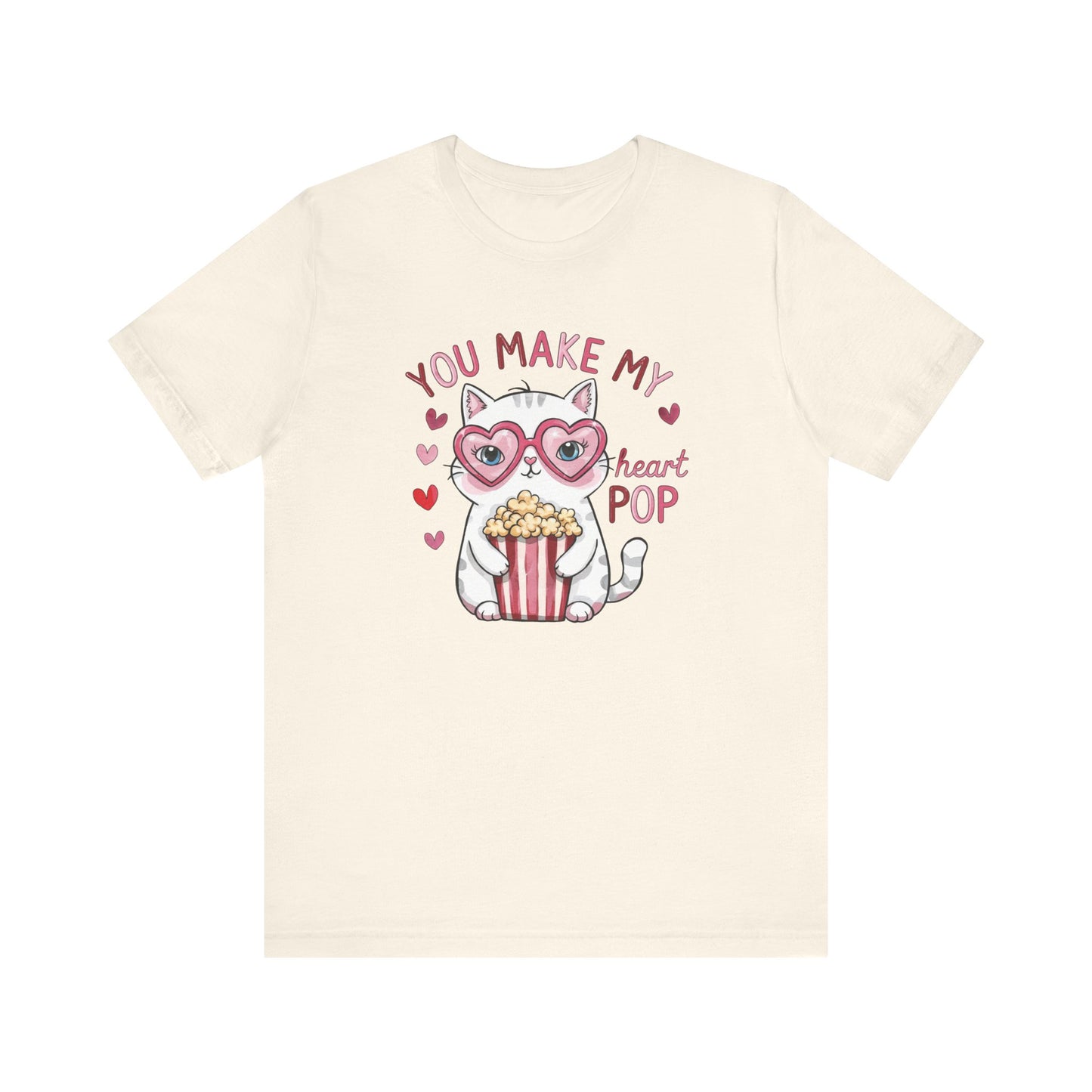 Cute Valentine's Cat T Shirt