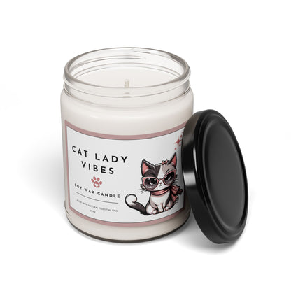 Cat Lady Vibes Cat Lovers Scented Candle