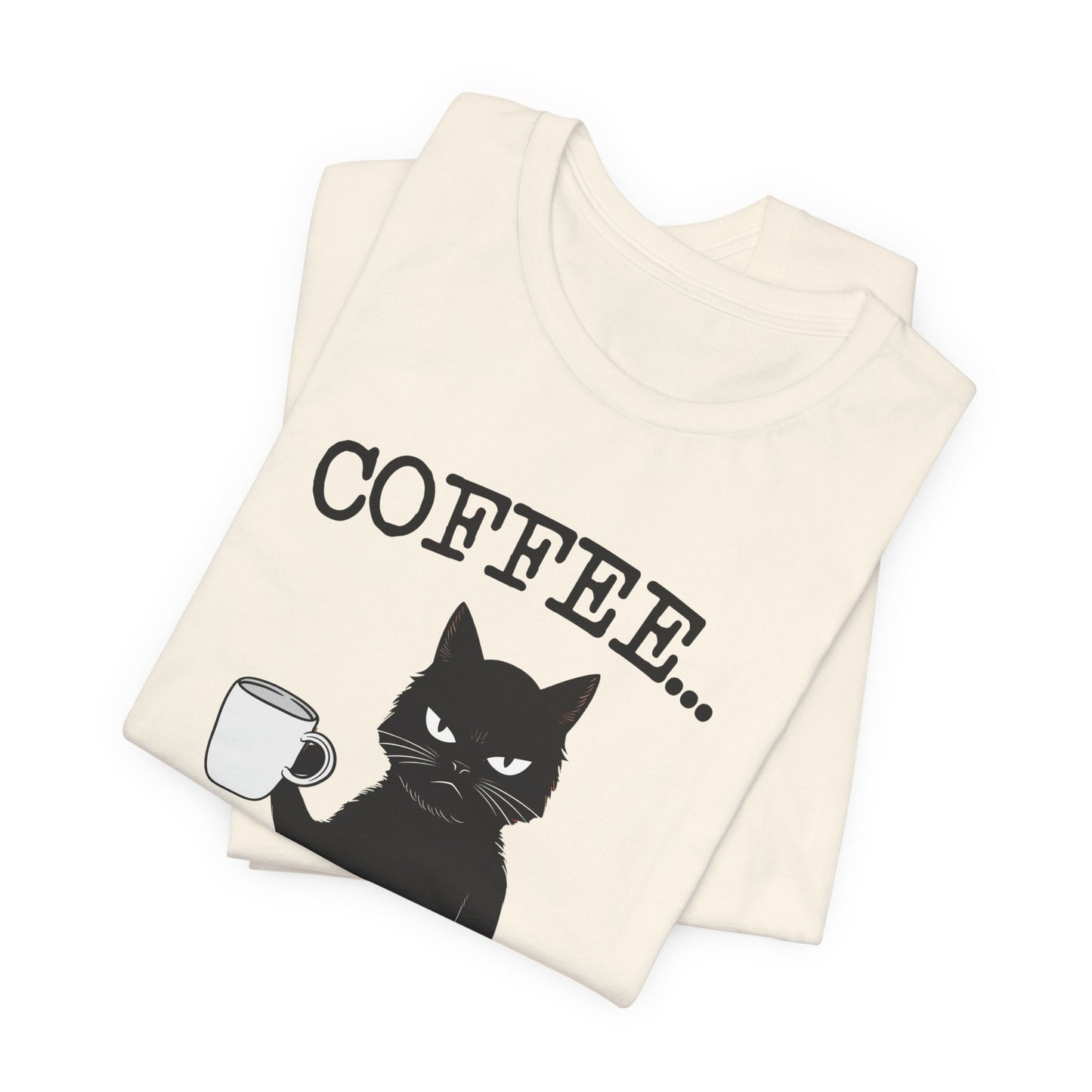 Coffee Right Meow-Funny Cat Tee