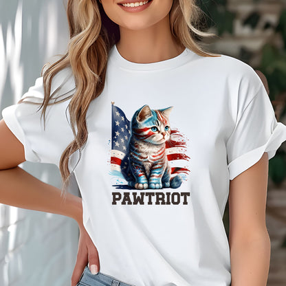 Patriotic Cat Shirt, Pawtriot