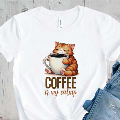 Coffee Is My Catnip Cat Shirt