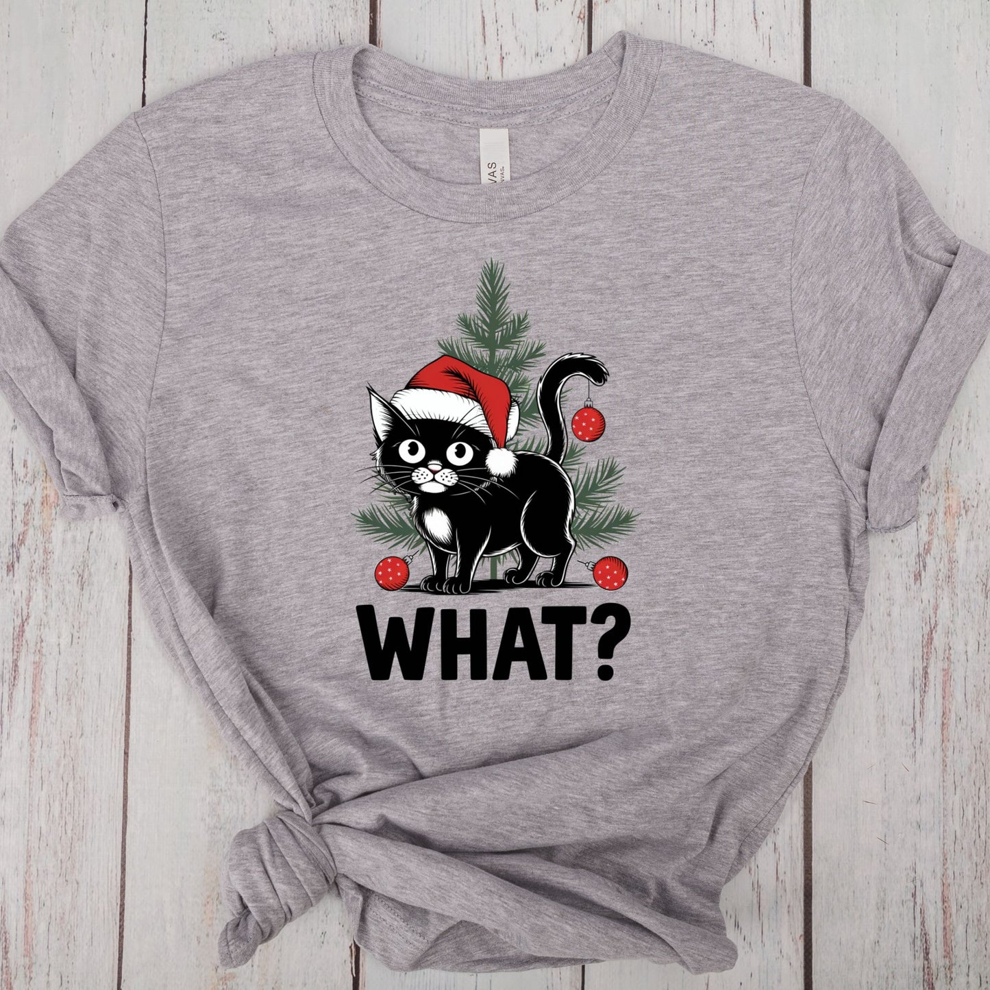 Funny Black Cat Christmas Shirt