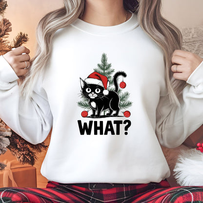 Funny Black Cat Christmas Sweatshirt