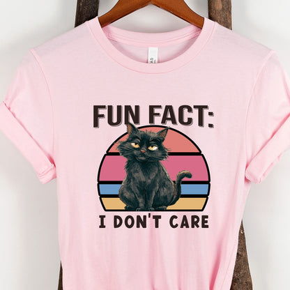 Fun Fact: I Don't Care Cat Shirt