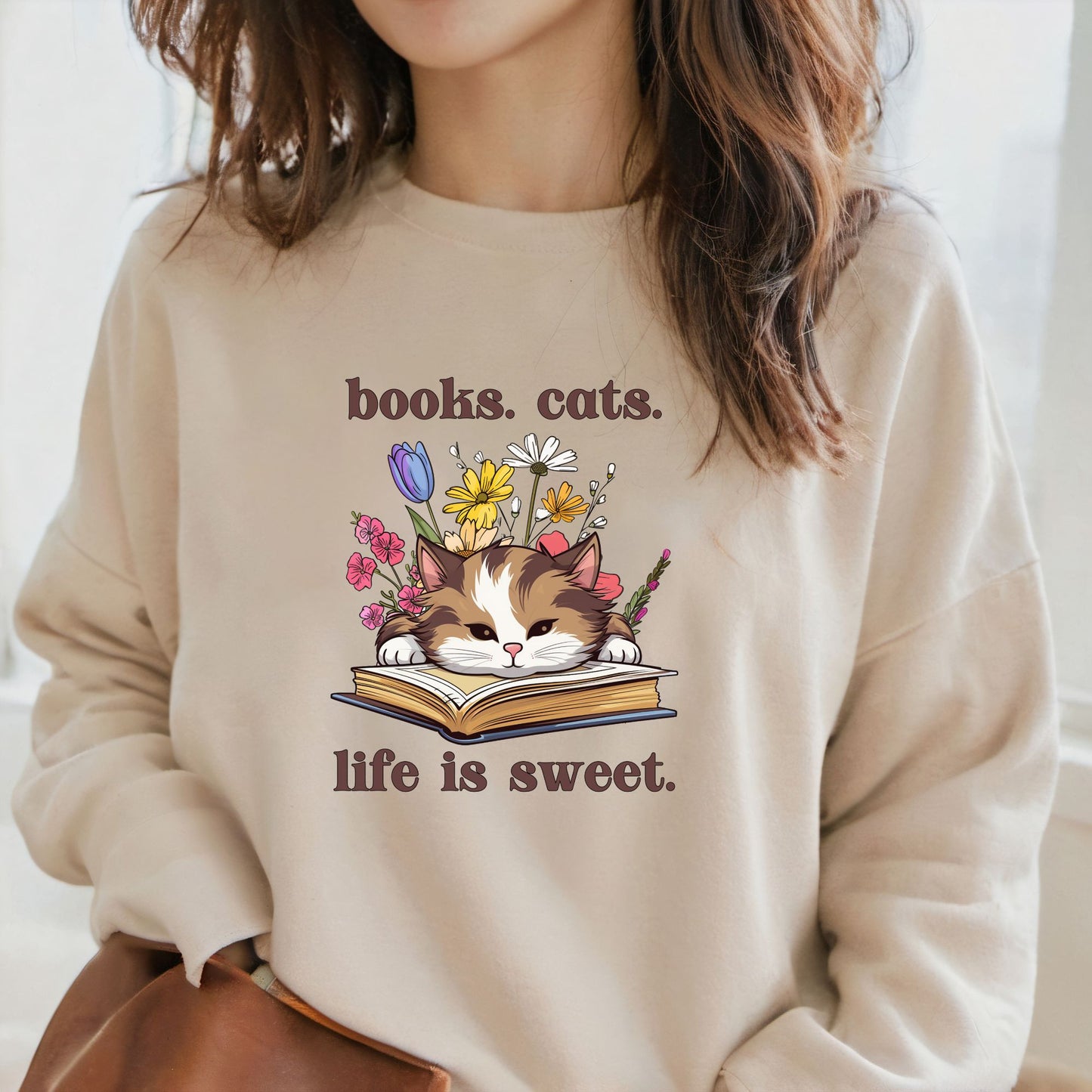 Books and Cats Sweatshirt