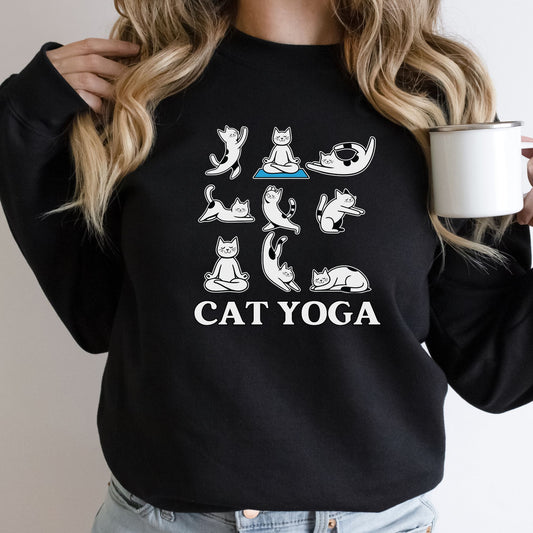 Cat Yoga Poses Sweatshirt