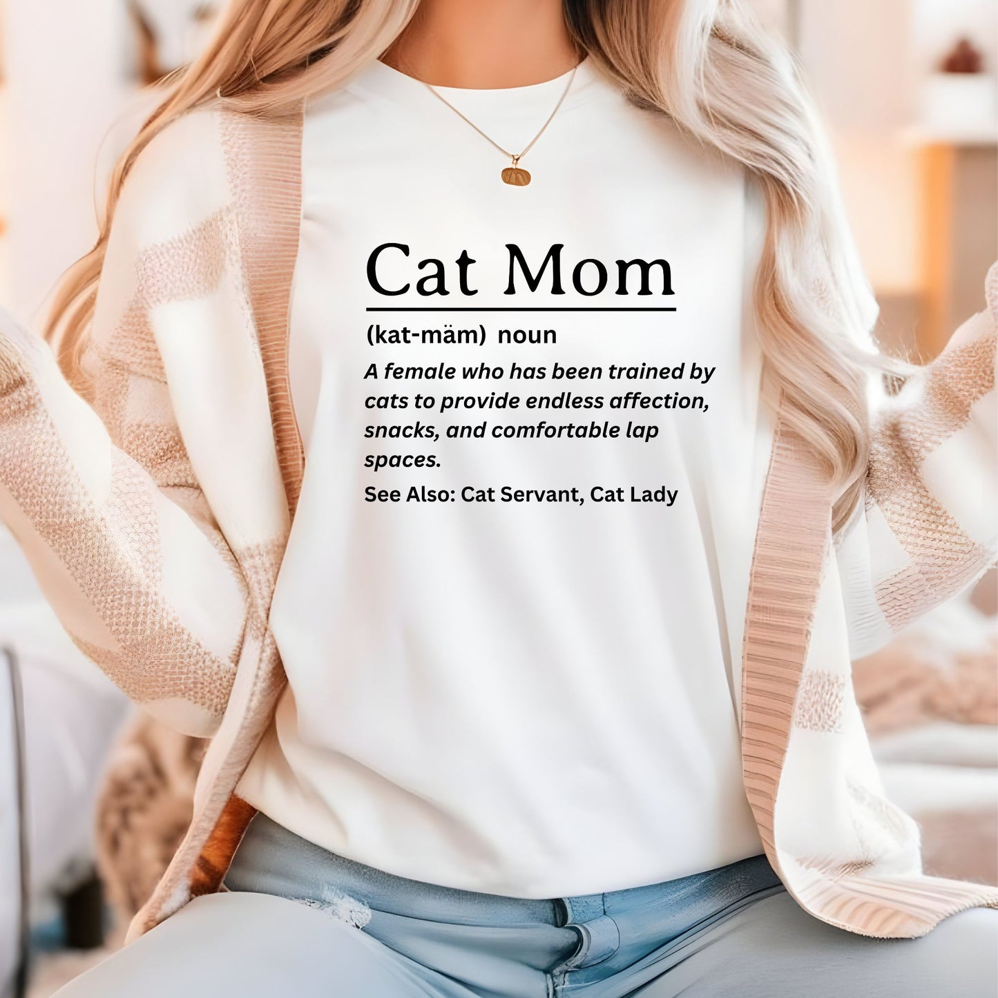 Funny Definition Shirt, Cat Mom Tee