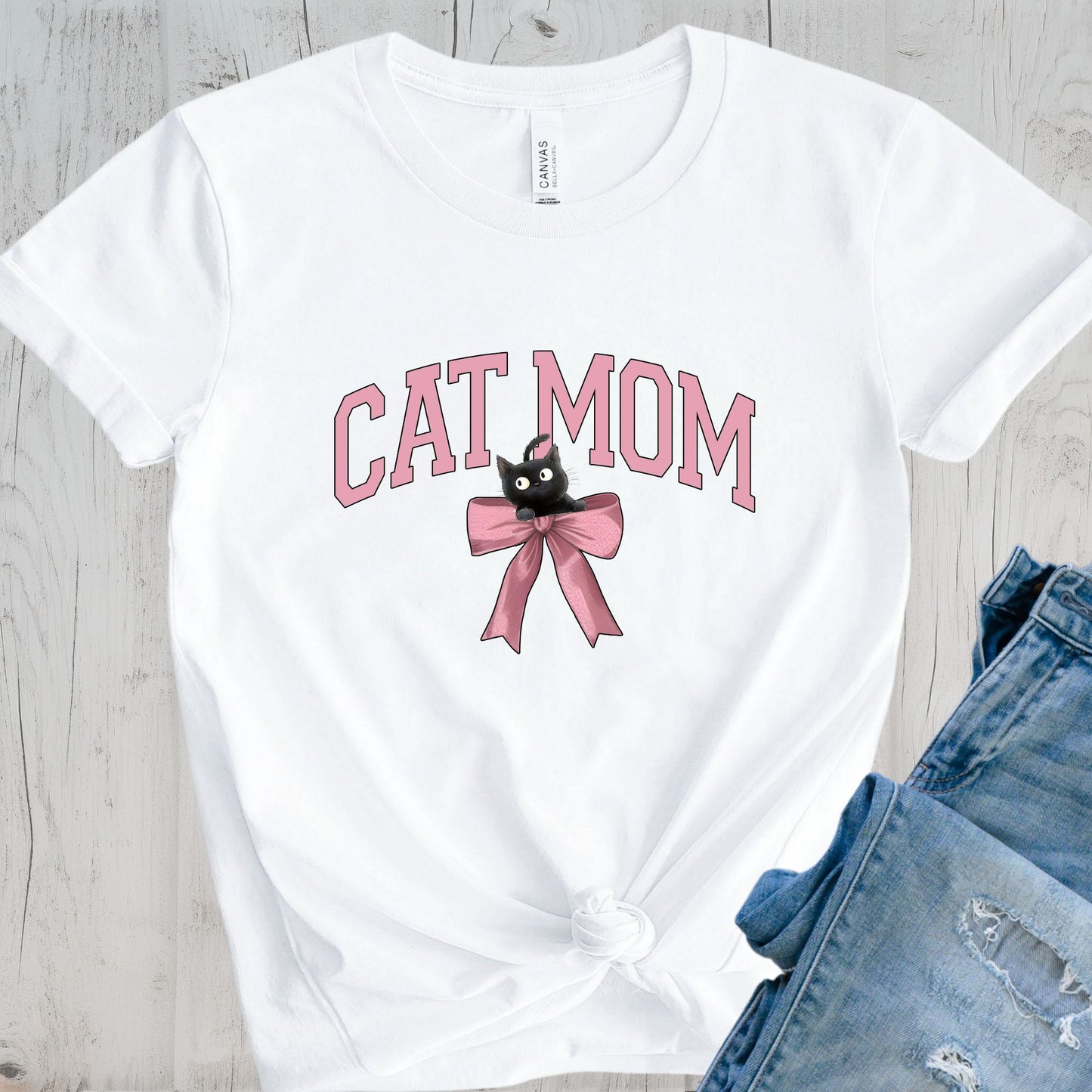 Coquette Cat Mom Shirt