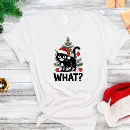 Funny Black Cat Christmas Shirt