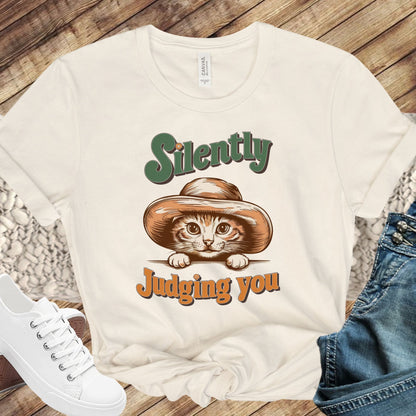 Silently Judging You Funny Cat Shirt