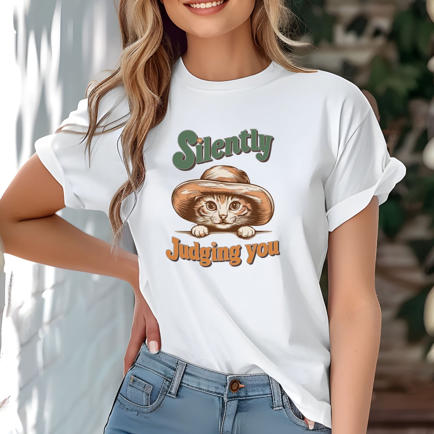 Silently Judging You Funny Cat Shirt