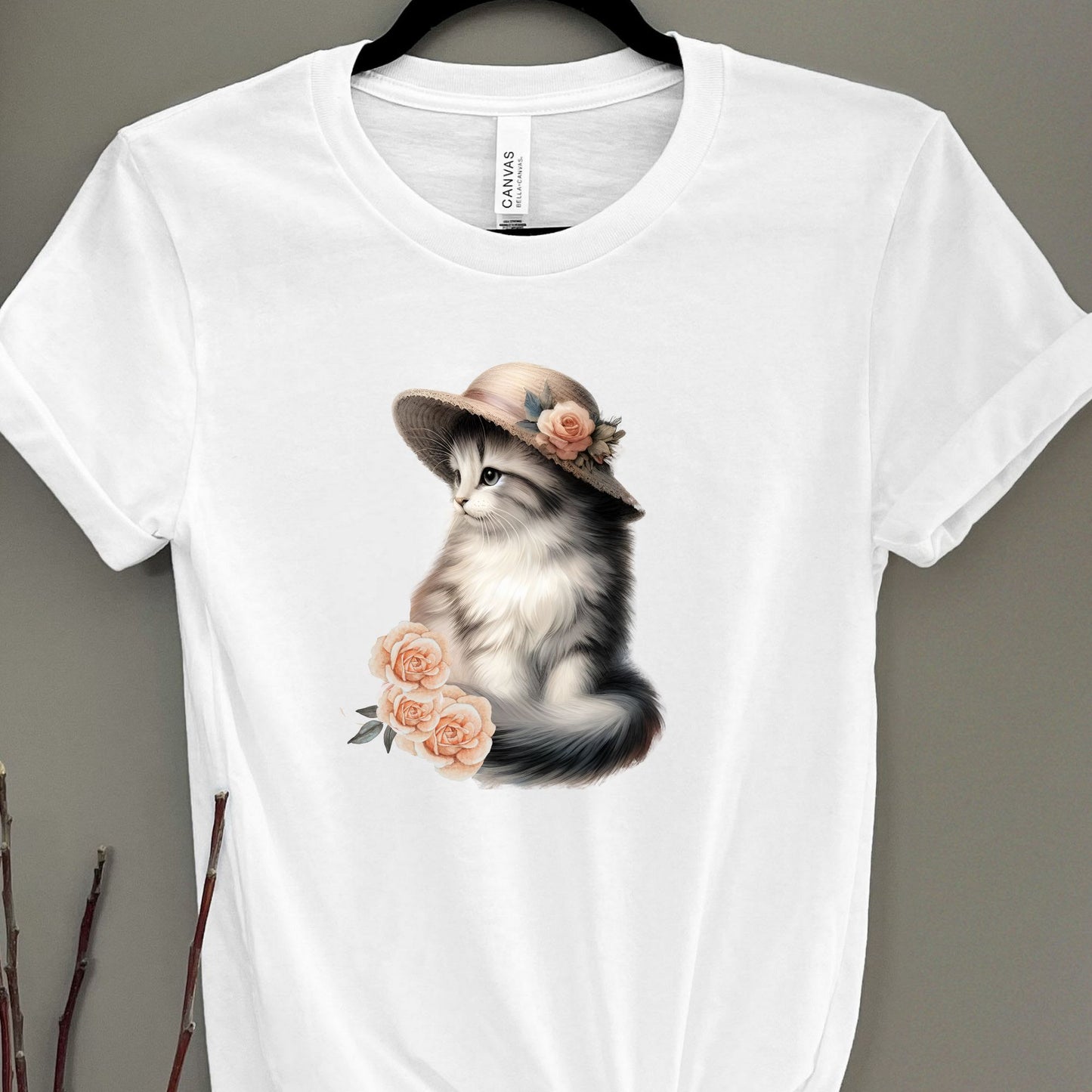 Vintage Girly Cat Mom Shirt