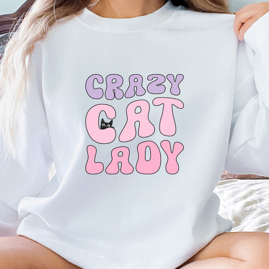 Retro Crazy Cat Lady Sweatshirt