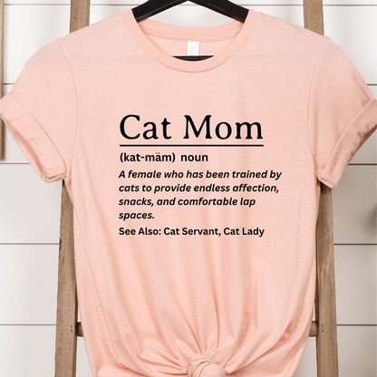 Funny Definition Shirt, Cat Mom Tee