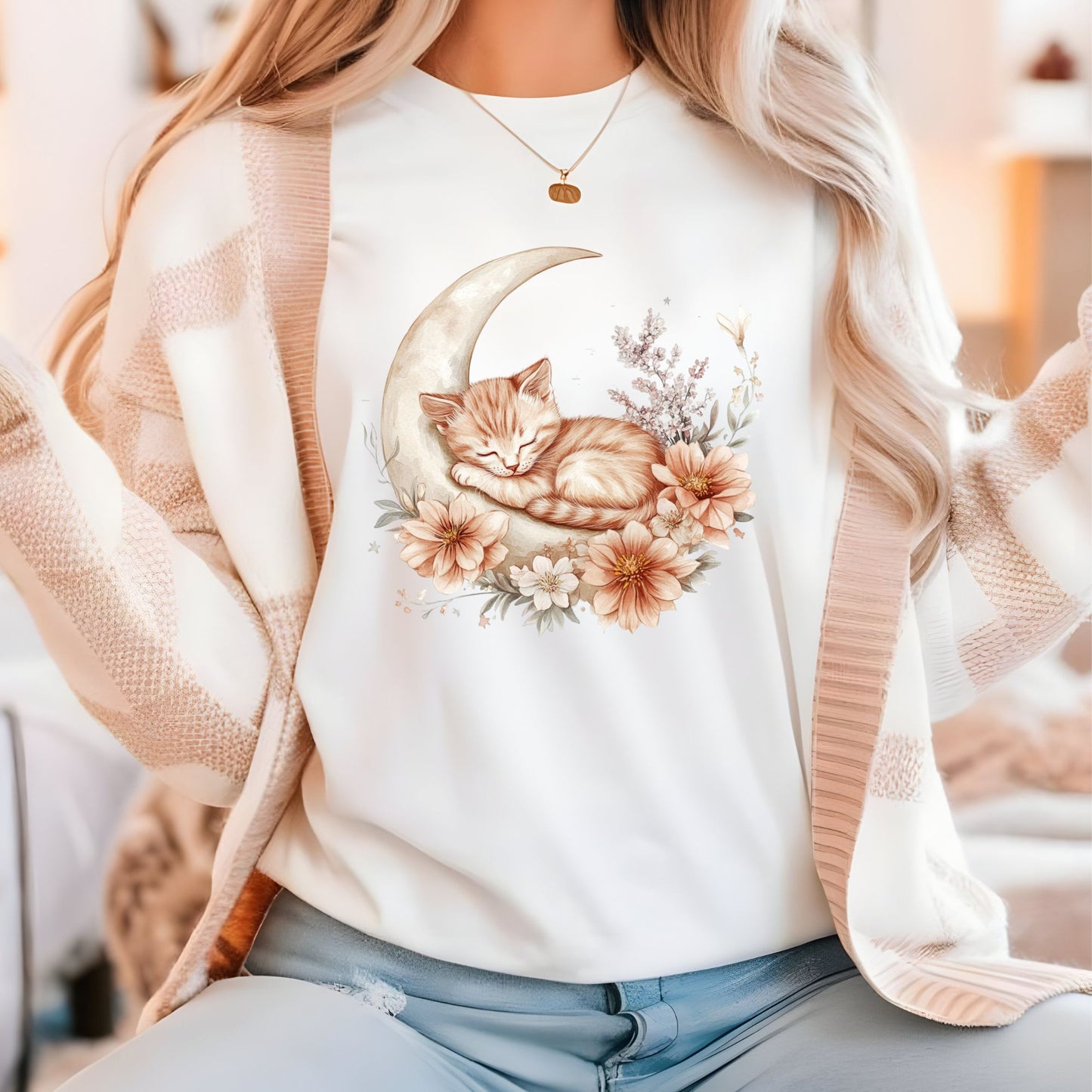 Kitten Moon Tee