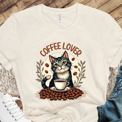 Coffee Lover Cat Tee