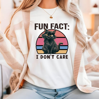 Fun Fact: I Don't Care Cat Shirt